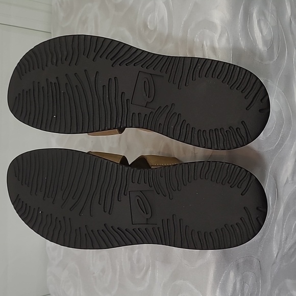 Easy Spirit Espatina Slide On Leather Sandals Light Brown / New Camel Nubuck - Picture 10 of 10